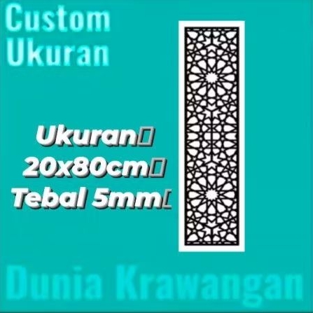 Cutting Krawangan pvc foam board uk 20x80cm Tebal 5mm