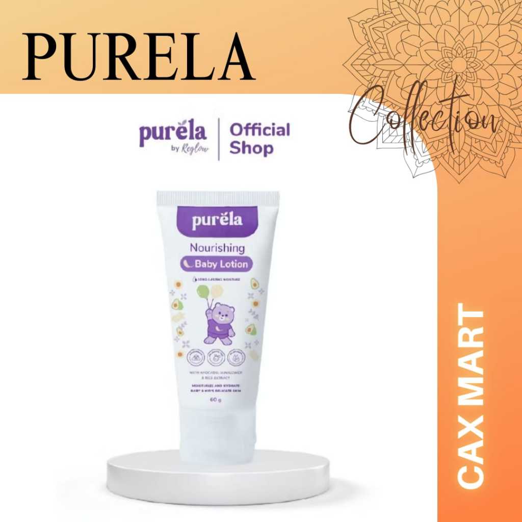 PURELA Nourishing Baby Lotion | Pelembab Pemutih Kulit Bayi & Anak 60gr