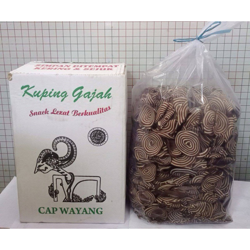 

Cap Wayang Kuping Gajah Snack Lezat Berkualitas kemasan 2,5KG