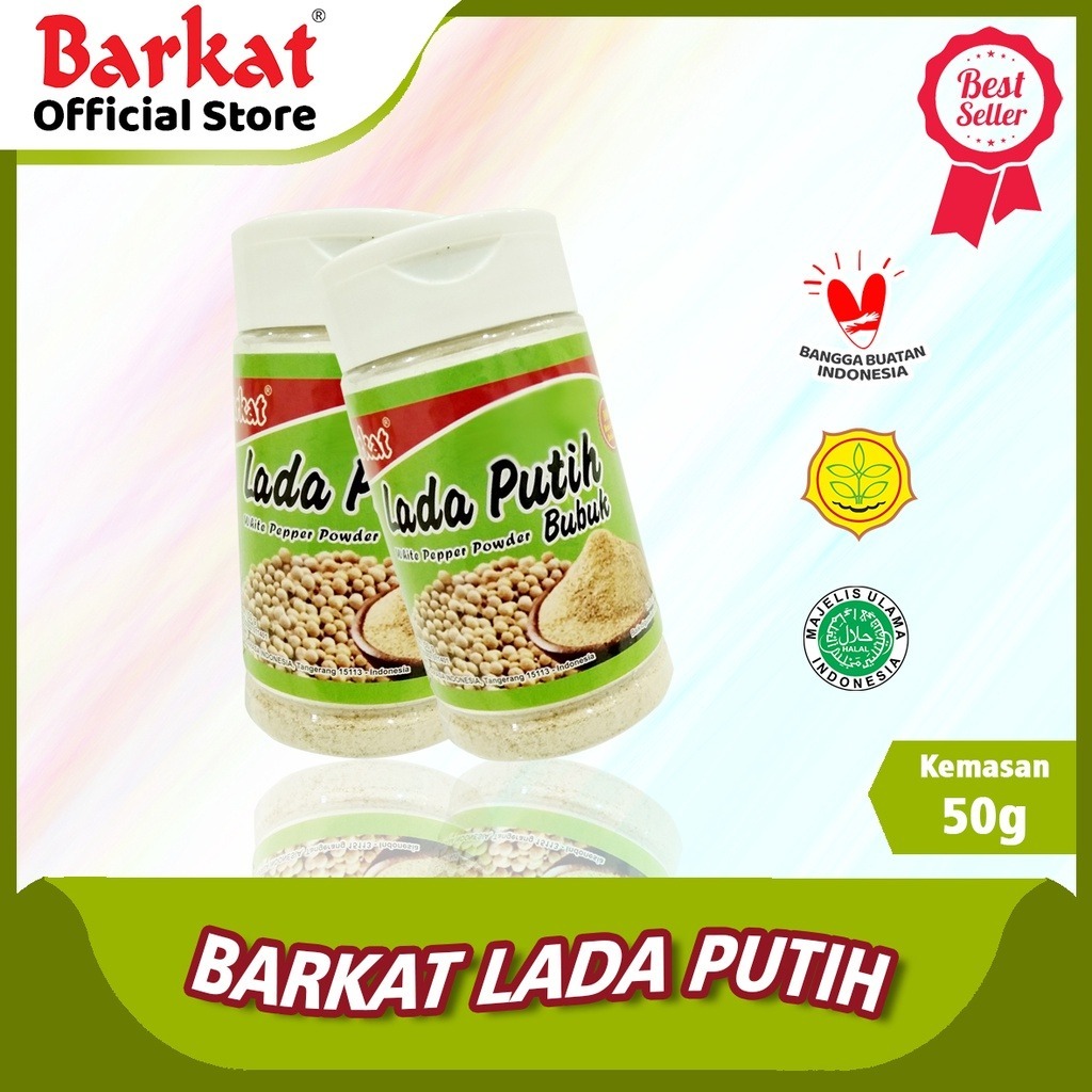 

Barkat Lada Putih Bubuk 50 gram Harga 1 Botol 100% Rempah Asli 1939