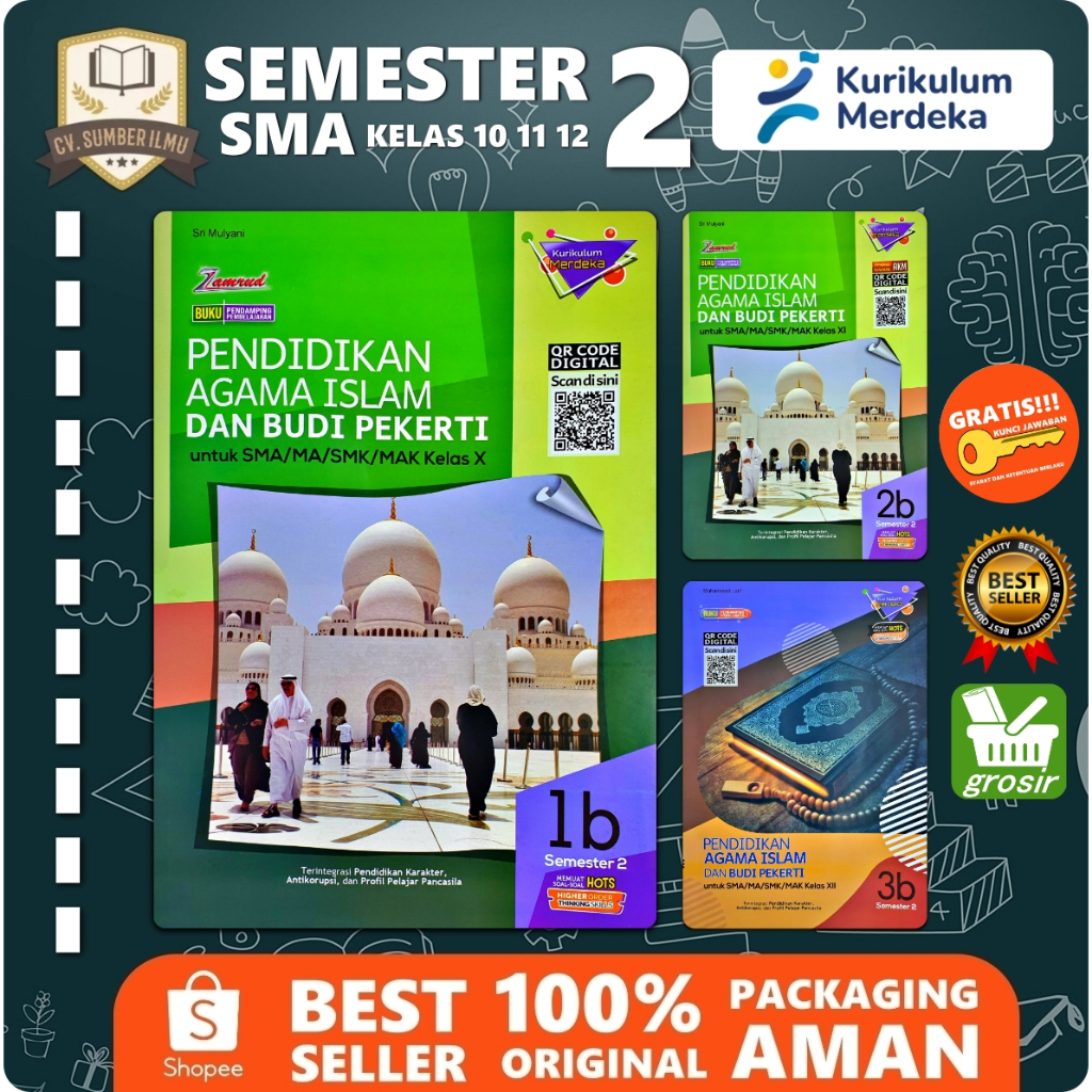 LKS PAI PENDIDIKAN AGAMA ISLAM SMA KELAS 10 11 12 SEMESTER 2 2024-2025 KURIKULUM MERDEKA KURMER | Za