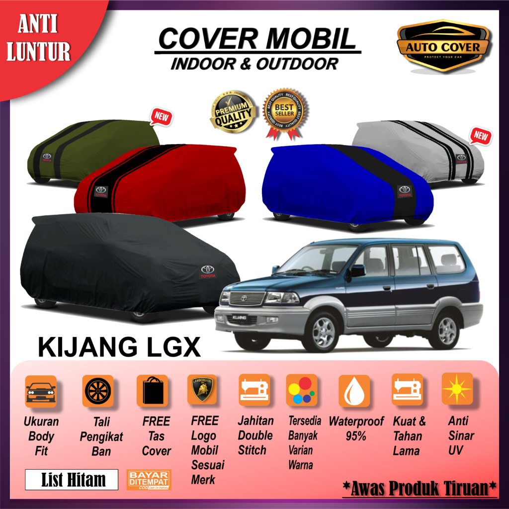 Cover Mobil Kijang LGX / Sarung Selimut Mantel Penutup Mobil Toyota Kijang LGX Outdoor Waterproof