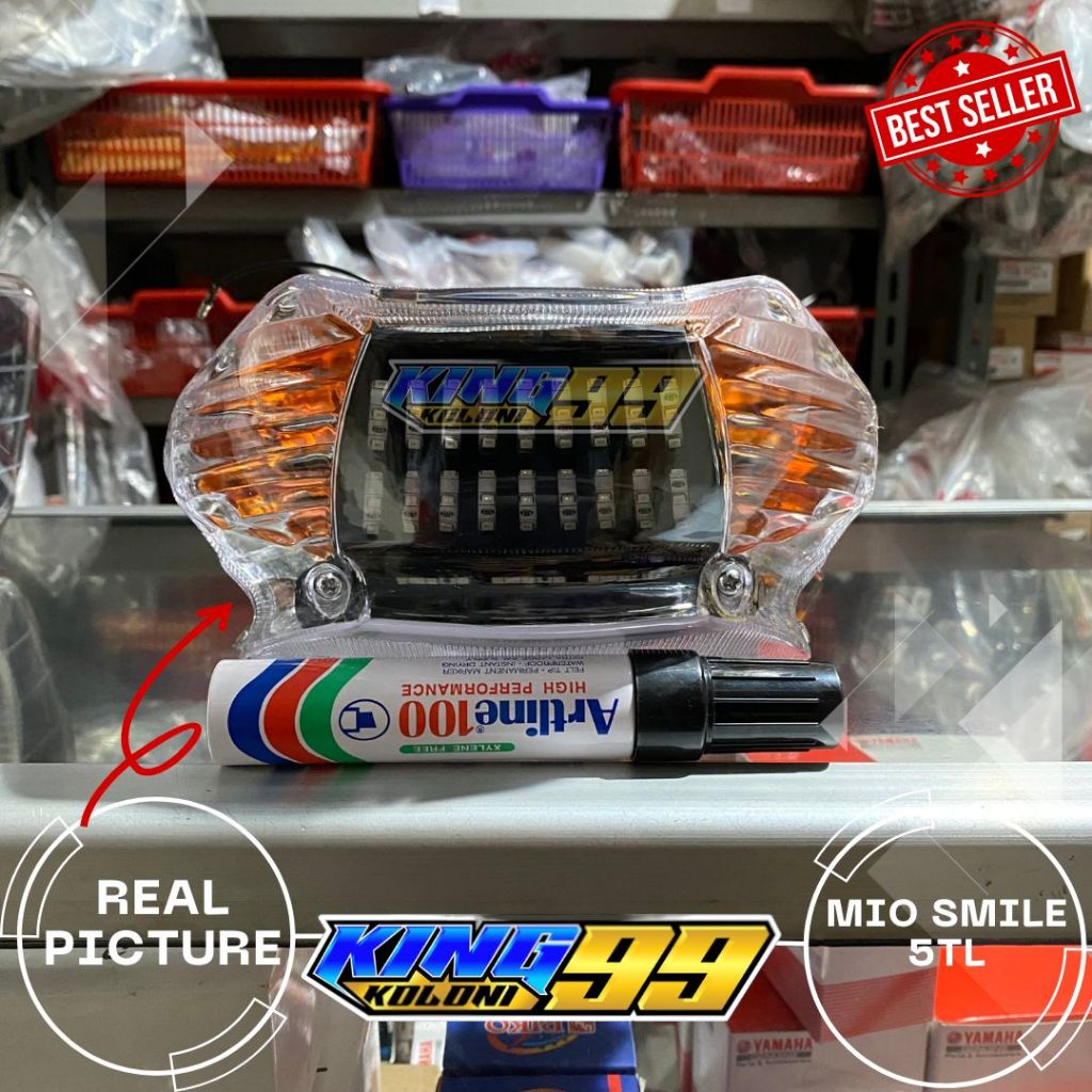 LAMPU REM BELAKANG MIO SPORTY MIO KARBU MIO SMILE LED SMOKE RUNING A1