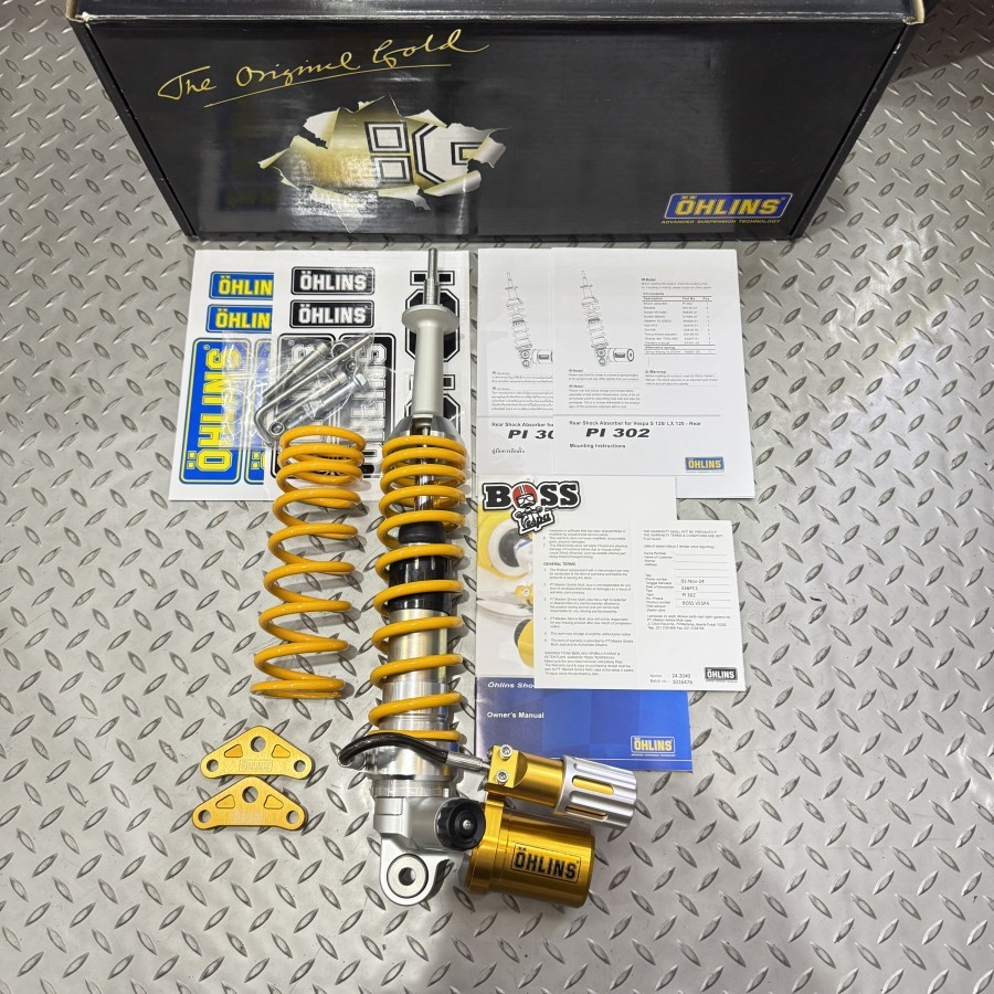 Shock Tabung Ohlins Rear PI 302 Preload Vespa Sprint Primavera