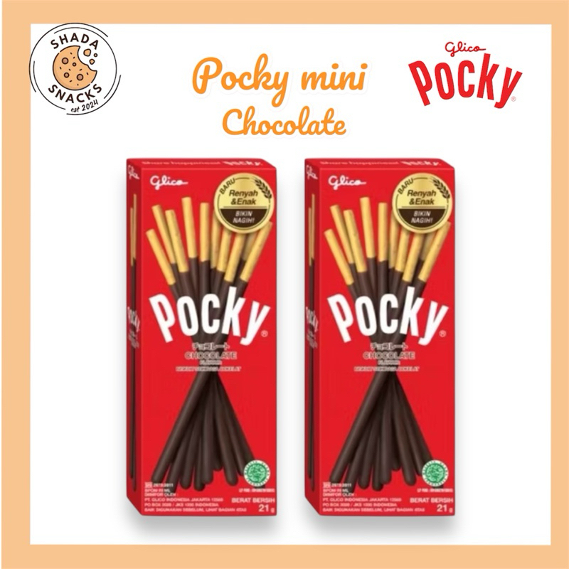 

Glico Pocky Mini Chocolate | Stik Biskuit Rasa Coklat | Kemasan Mini Box | PROMO dan MURAH