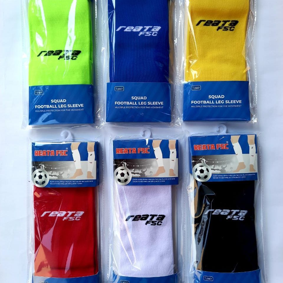 12  PASANG MANSET KAKI / SAMBUNGAN KAOS KAKI FUTSAL DAN SEPAK BOLA