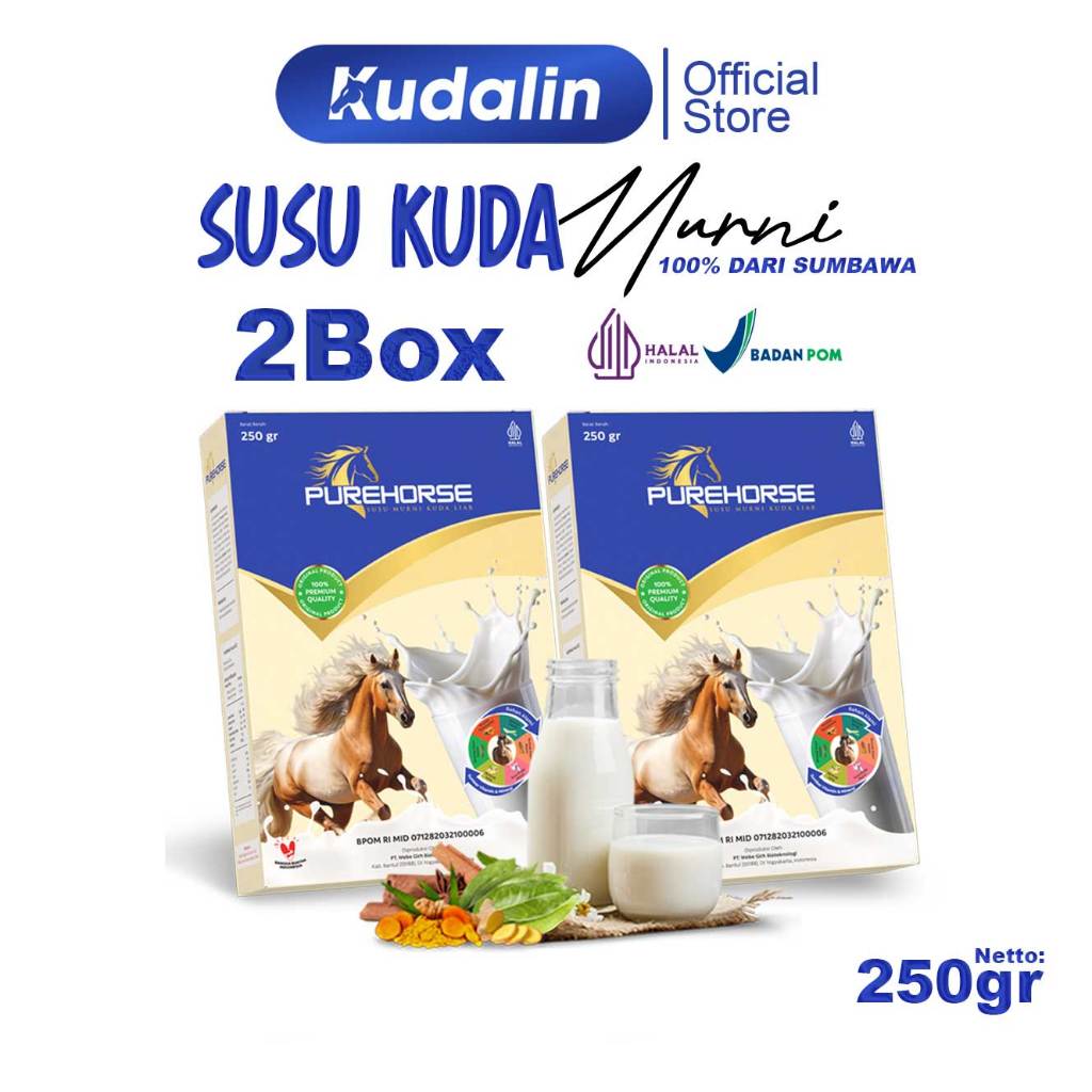 

Kudalin Susu Kuda Liar Netto 250 gram Paket 2 Box Lebih Hemat