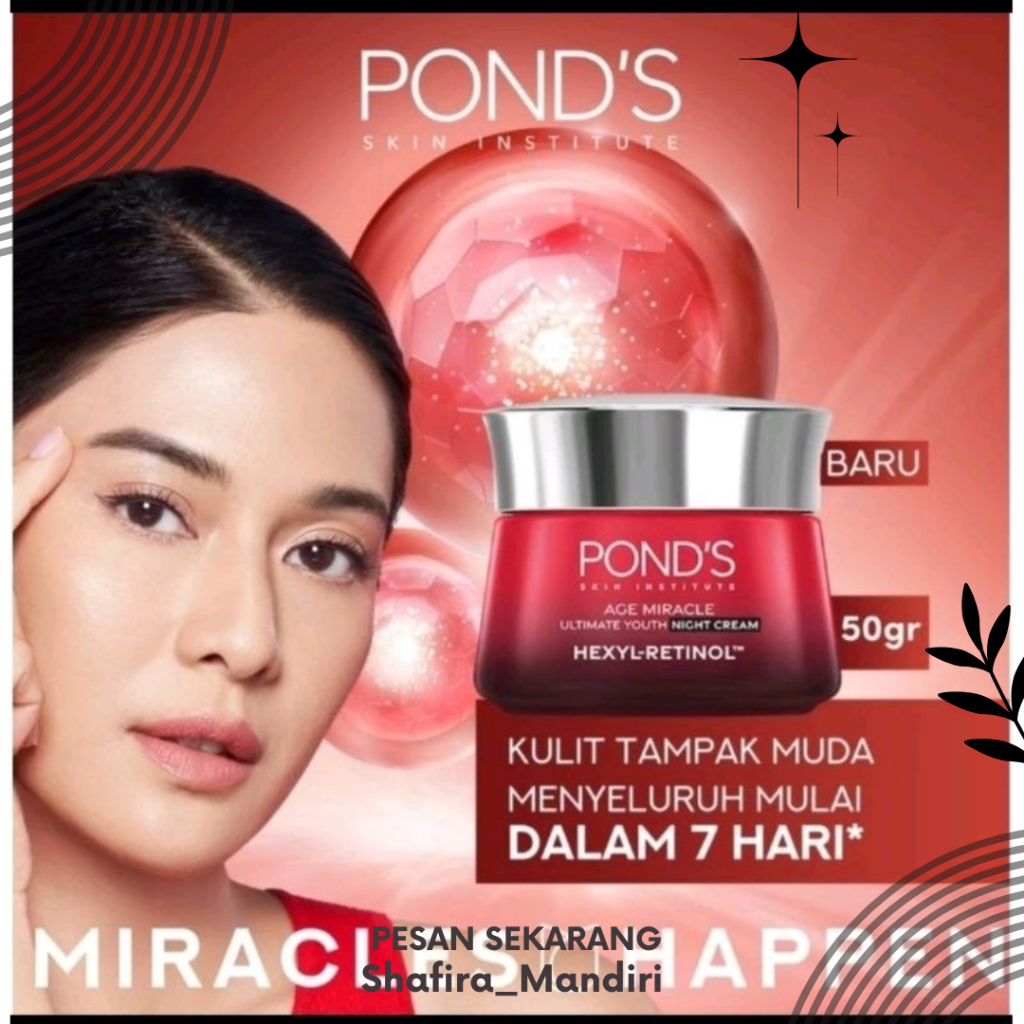 Ponds Night Cream / Ponds Age Miracle Night Cream 50 Gr