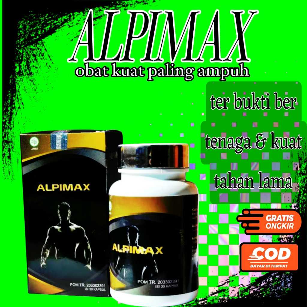 ALPIMAX obat kuat pria tahan lama BPOM Paling ampuh asli original