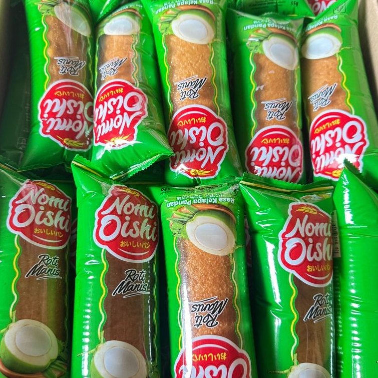 

roti manis caterpillar nomi oishi setengah kardus isi 30 pcs bisa mix rasa