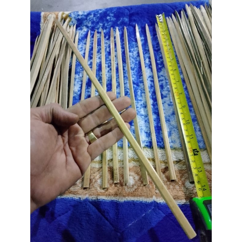 

tusuk kebab shawarma tusuk cumi tusuk bebek ikan bakar 35cm isi50pcs