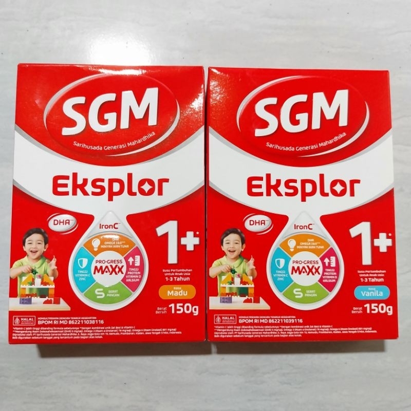 

(dix.collection) SGM EKSPLOR 1+ 150GR SUSU FORMULA BUBUK DENGAN IRONC 1PLUS VANILA/MADU