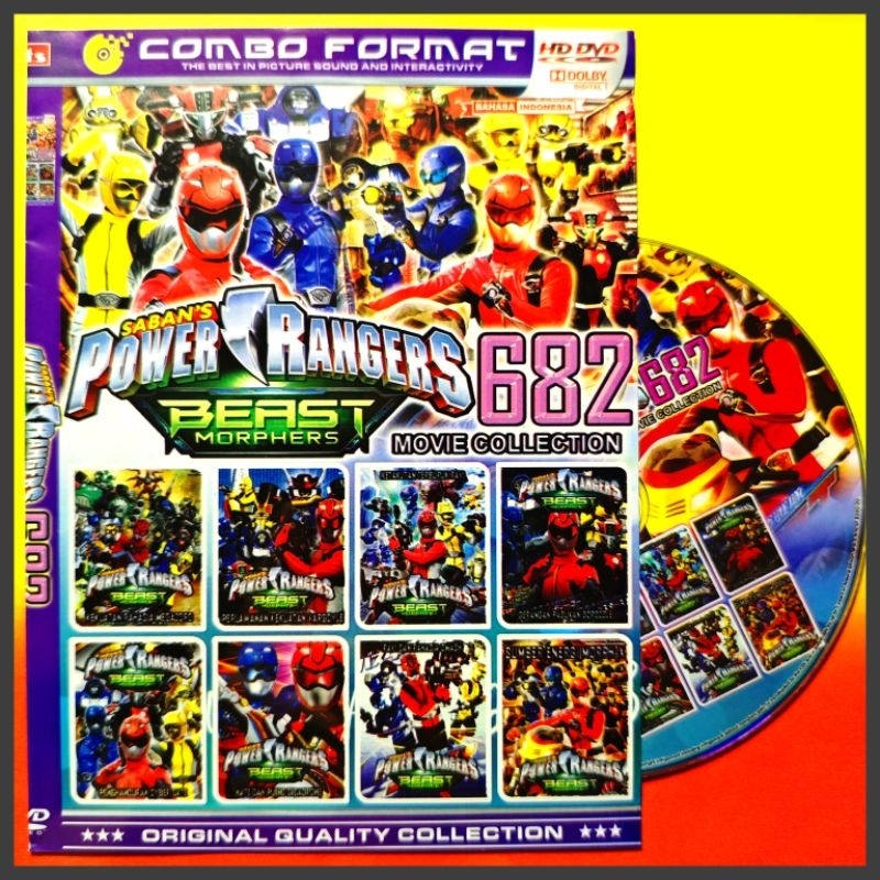 Kaset Film Kartun Anak Koleksi POWER RANGERS Beast Morphers Vol. 682 Terbaru Bahasa Indonesia