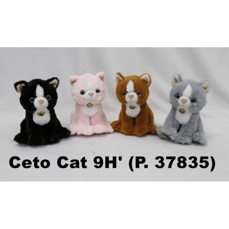 Boneka Animal Ceto Cat By SEULGI , Boneka Binatang Kucing Duduk Halus MERK SEULGI