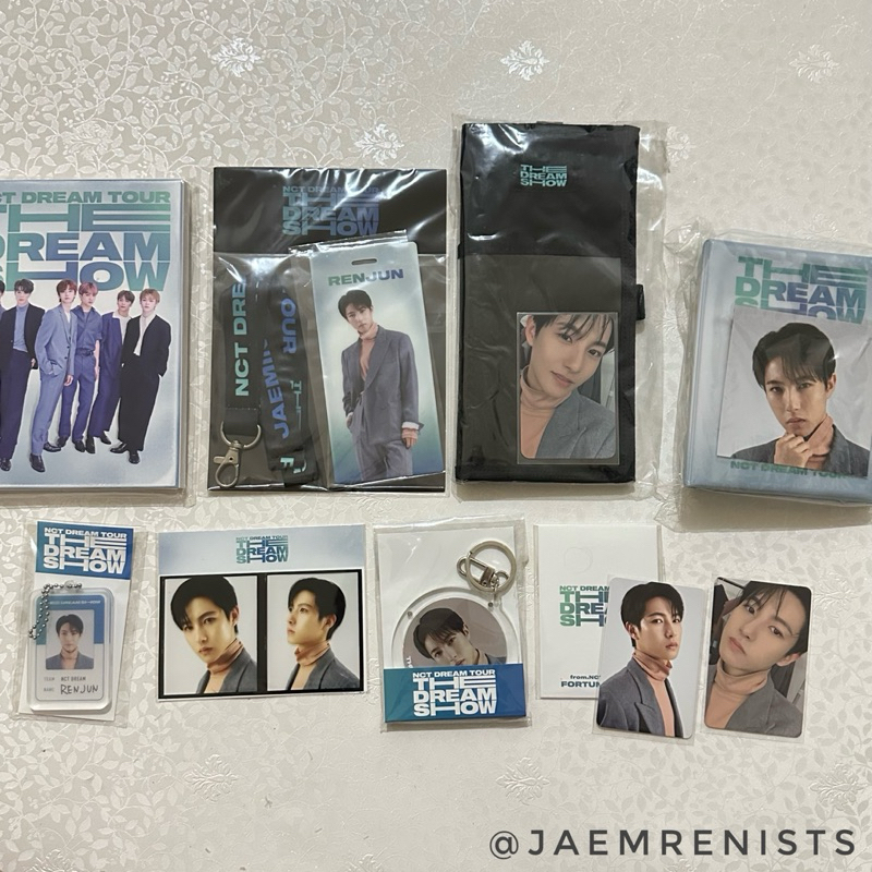 [ready ina] nct dream the dream show 2019 renjun take all ticket holder lanyard collect book fortune