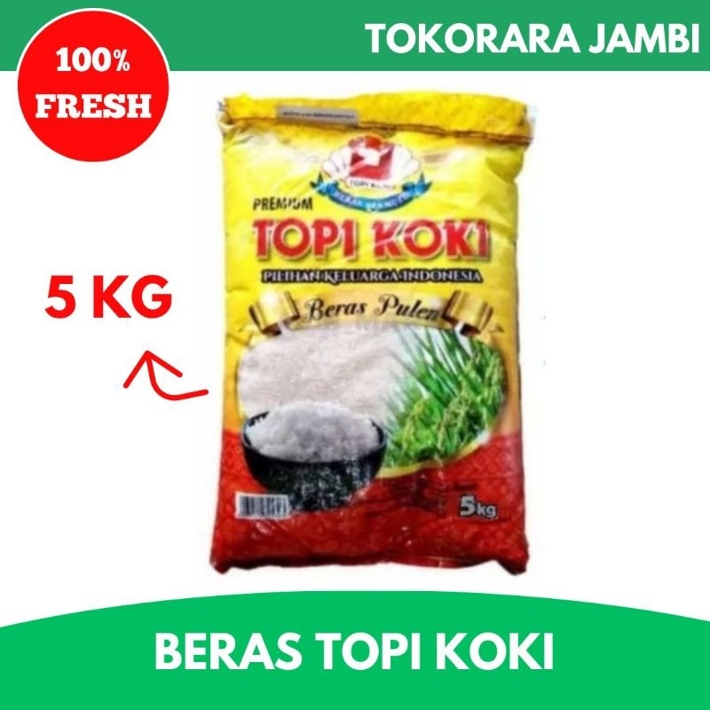 

Beras Pulen Topi Koki 5kg-tokorara jambi