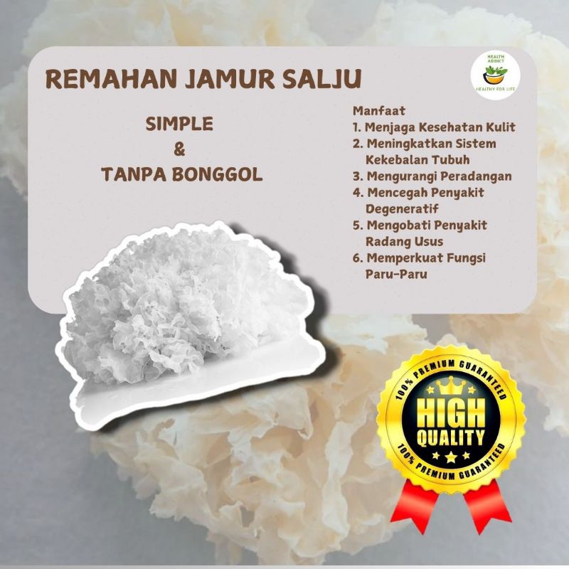 

Remahan Jamur Es / Jamur Salju Pouch 30 Gram
