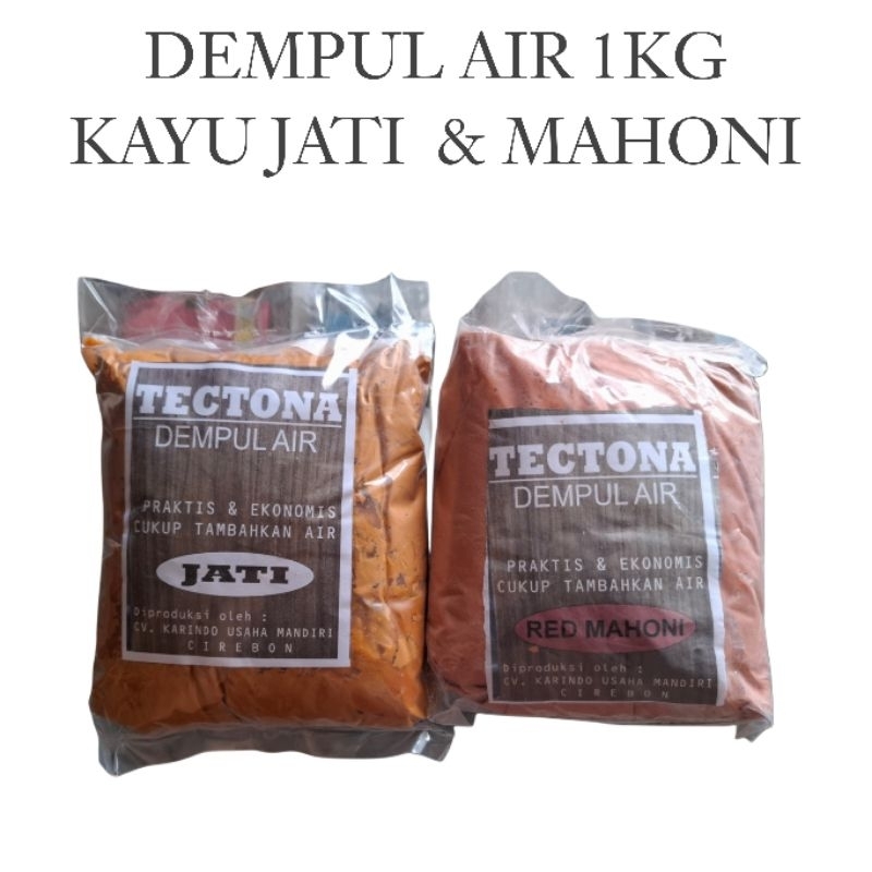 Dempul Kayu Jati 1kg Waterbased | Dempul Kayu Mahoni 1kg Waterbased 1kg Siap Pakai