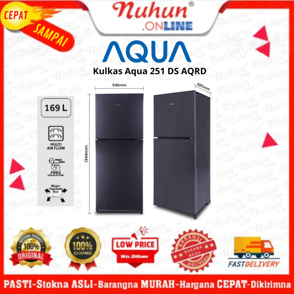 [CIANJUR] Kulkas Aqua 251 DS AQRD