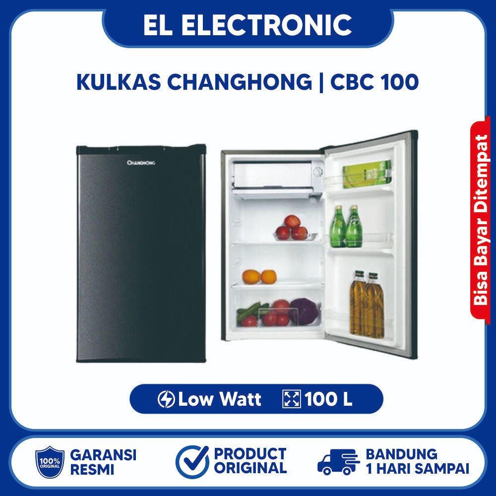 CHANGHONG MINI BAR CBC100 CBC 100L KULKAS PORTABLE PORTABEL 100 LITER GARANSI RESMI