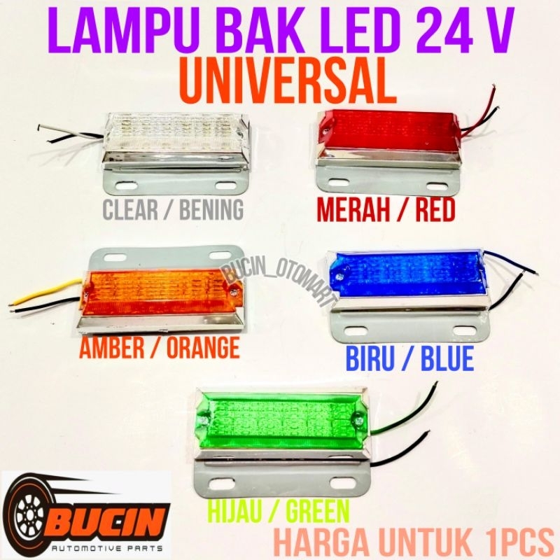 LAMPU BAK LED MOBIL UNIVERSAL, TRUK, BUS, DAN BOX (24VOLT)