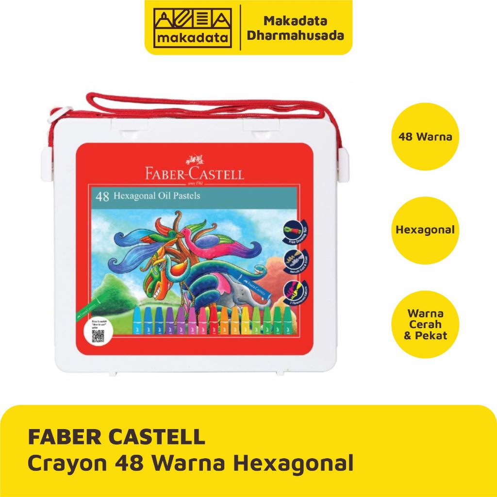 

CRAYON | KRAYON FABER CASTELL 48 WARNA HEXAGONAL (1 PCS)