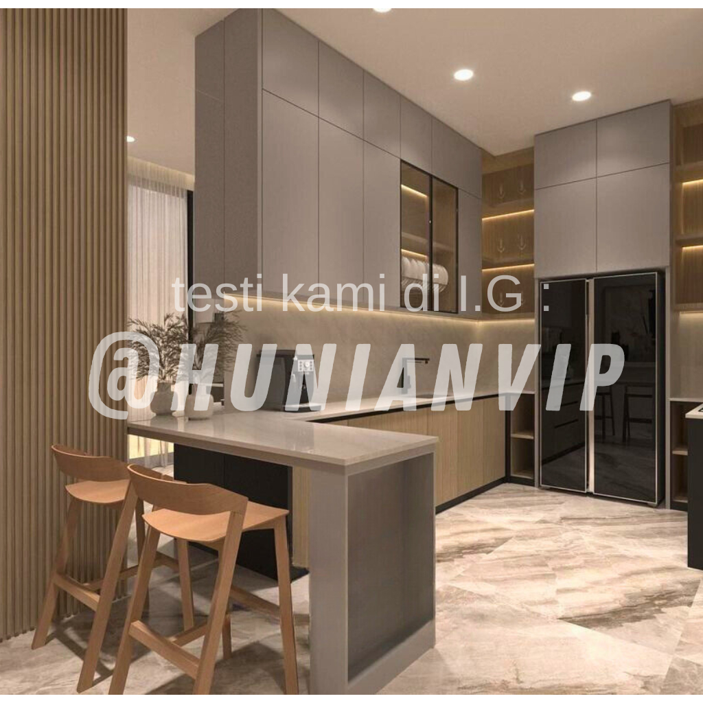 Kitchen set aluminium mini bar / Kabinet rak dapur minimalis terpasang