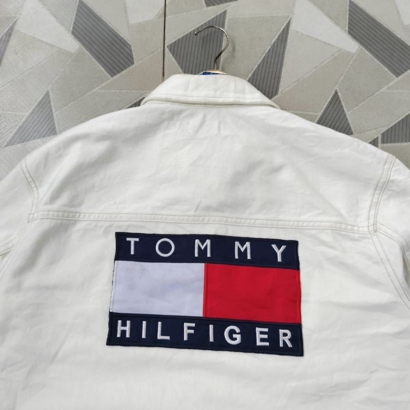 jacket jeans tommy big logo