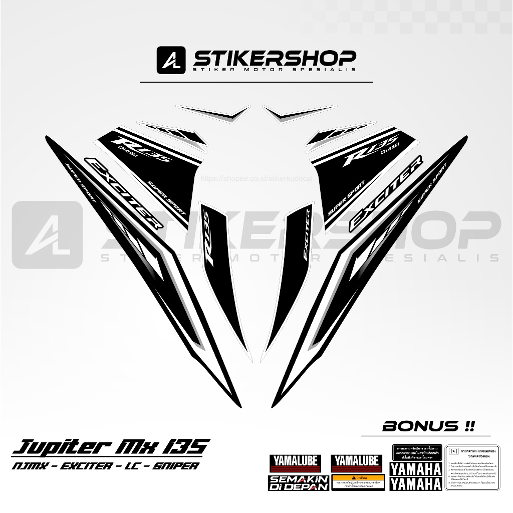STRIPING JUPITER MX 135 LC EXCITER 135 2010 - 2015 GRAFIS VARIASI 061