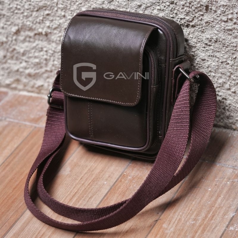 tas kecil pria kulit asli