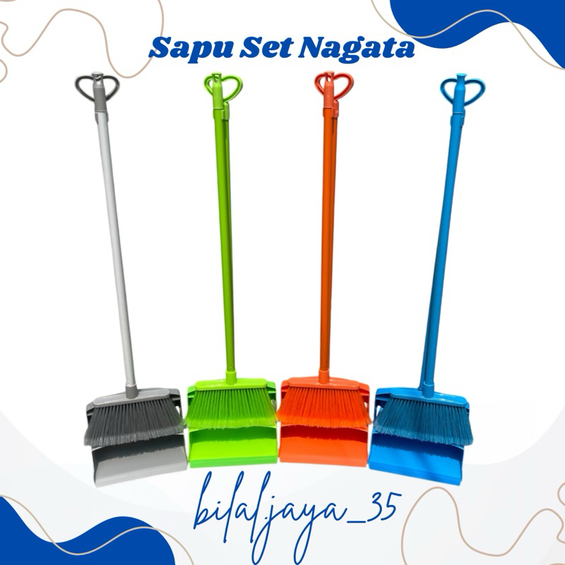 SAPU + PENGKI SET NAGATA NGT 742 S DUST SCOOP NAGATA / SAPU PENGKI TUTUP SAPU NILON NAGATA