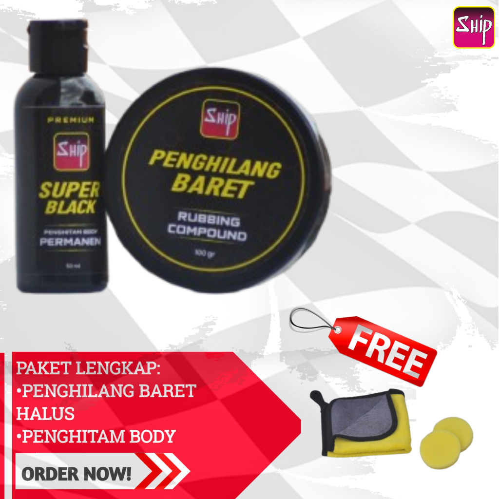 PAKET LENGKAP PENGHITAM BODY & PENGHILANG BARET / PENGHITAM BODY PERMANEN / PENGHITAM BODY MOTOR MOB