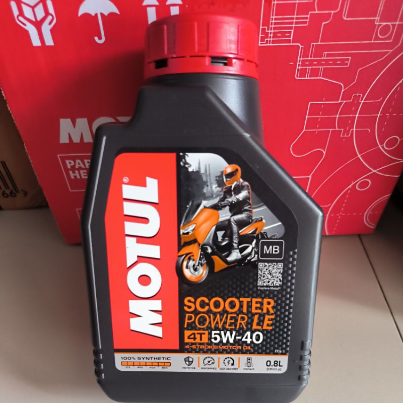 OLI MOTUL SCOOTER POWER LE 08 5W-40 API SN JASO MB OLI MATIC ORIGINAL MOTUL