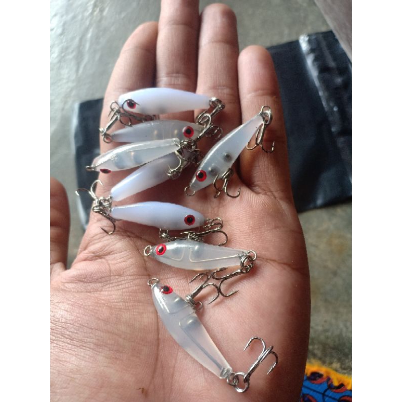 umpan pancing 3,5cm / swimmer casting / swim bait / umpan ikan hampala gabus masher dan ikan lainya
