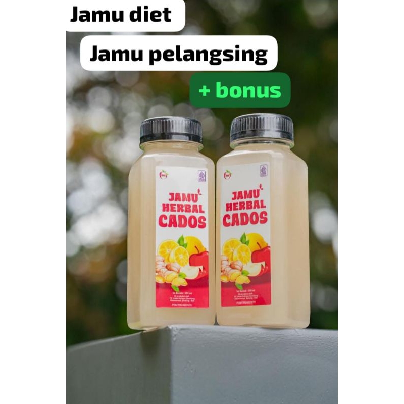 jamu herbal cados  untuk diet ampuh (paket 12 botol)