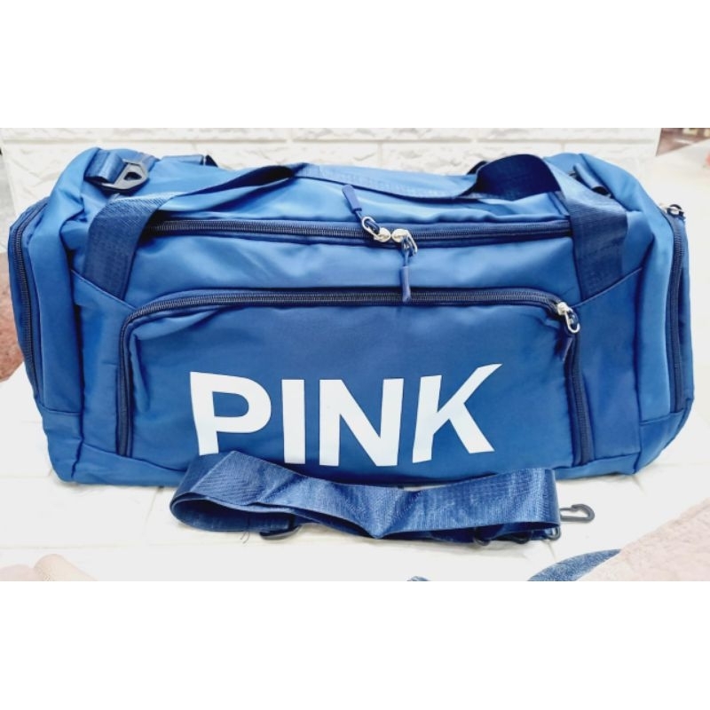 Tas Travel PINK Tas Padel Tas Gym Tas Olahraga Nylon Fashion Import