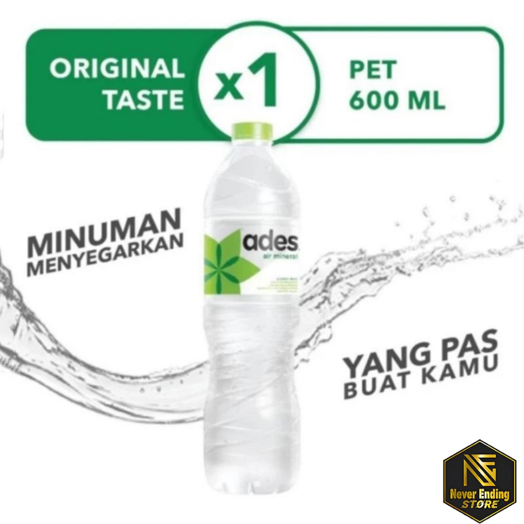 

Ades Minum Mineral 600ml kemasan Botol