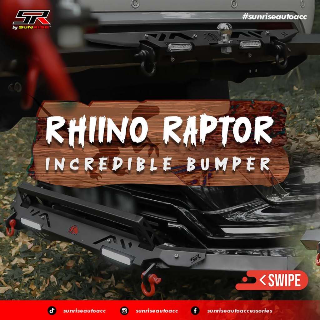 BUMPER/ TOWING RHIINO RAPTOR BUMPER DEPAN RAPTOR DAN BEMPER BELAKANG RAPTOR