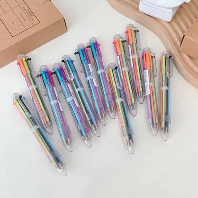 

DOM Pulpen 6in1 Ballpoint Pen Office Pena 6 Warna Sekaligus Berwarna Murah