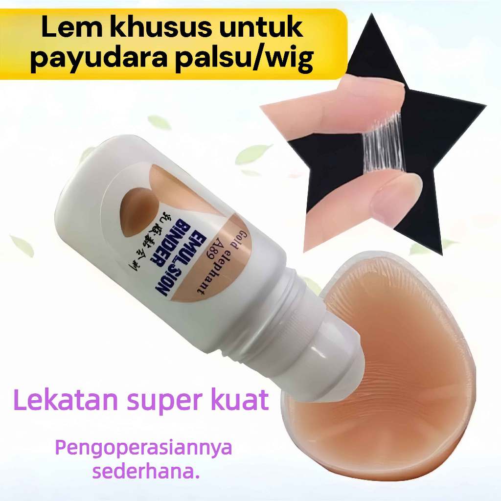 Lem khusus 60ml untuk desain bola roller, payudara prostetik, telinga tiruan, dan lem dada.perekat p