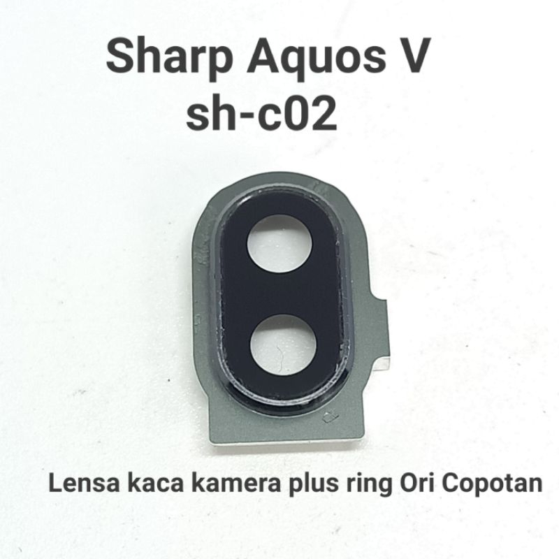Lensa kaca kamera plus ring Sharp Aquos V sh-c02 Original Copotan mulus