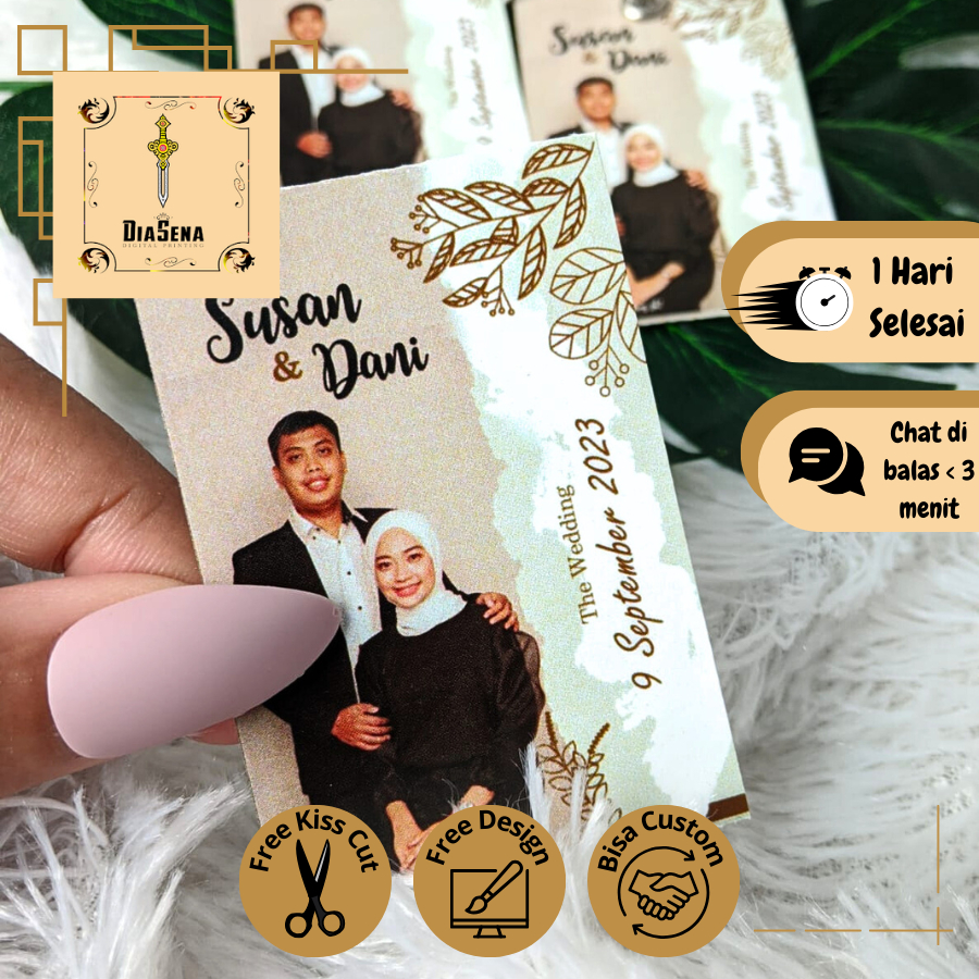 

Hangtag Wedding Souvenir Label Hang Tag Pernikahan Custom Ucapan Nikah Diasena