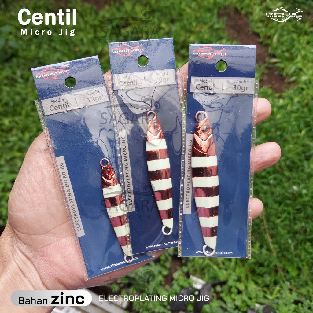 Custom GID Metal Jig Centil 12Gr | 20gr | 30gr | Metal Jig Relix Nusantara