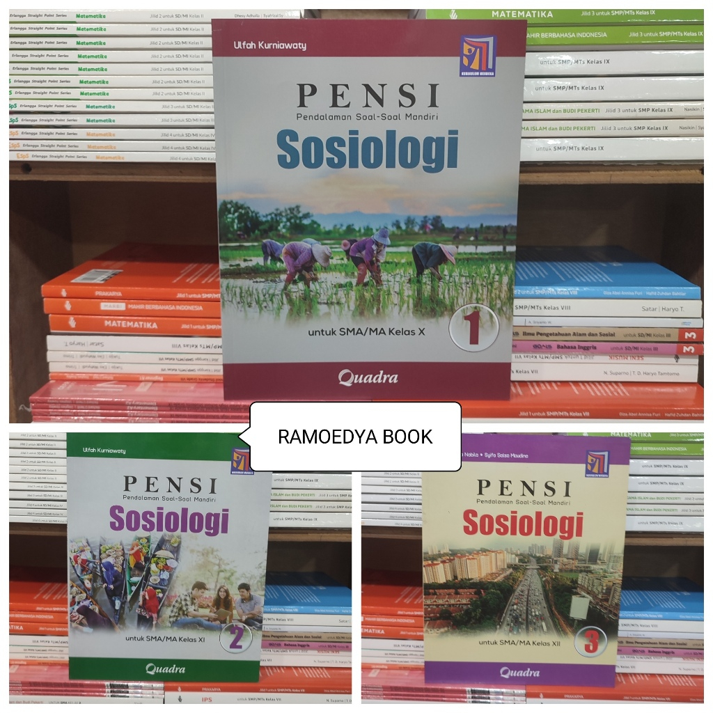 Buku PENSI Sosiologi SMA/MA kelas 10,11,12 Kurikulum Merdeka Quadra