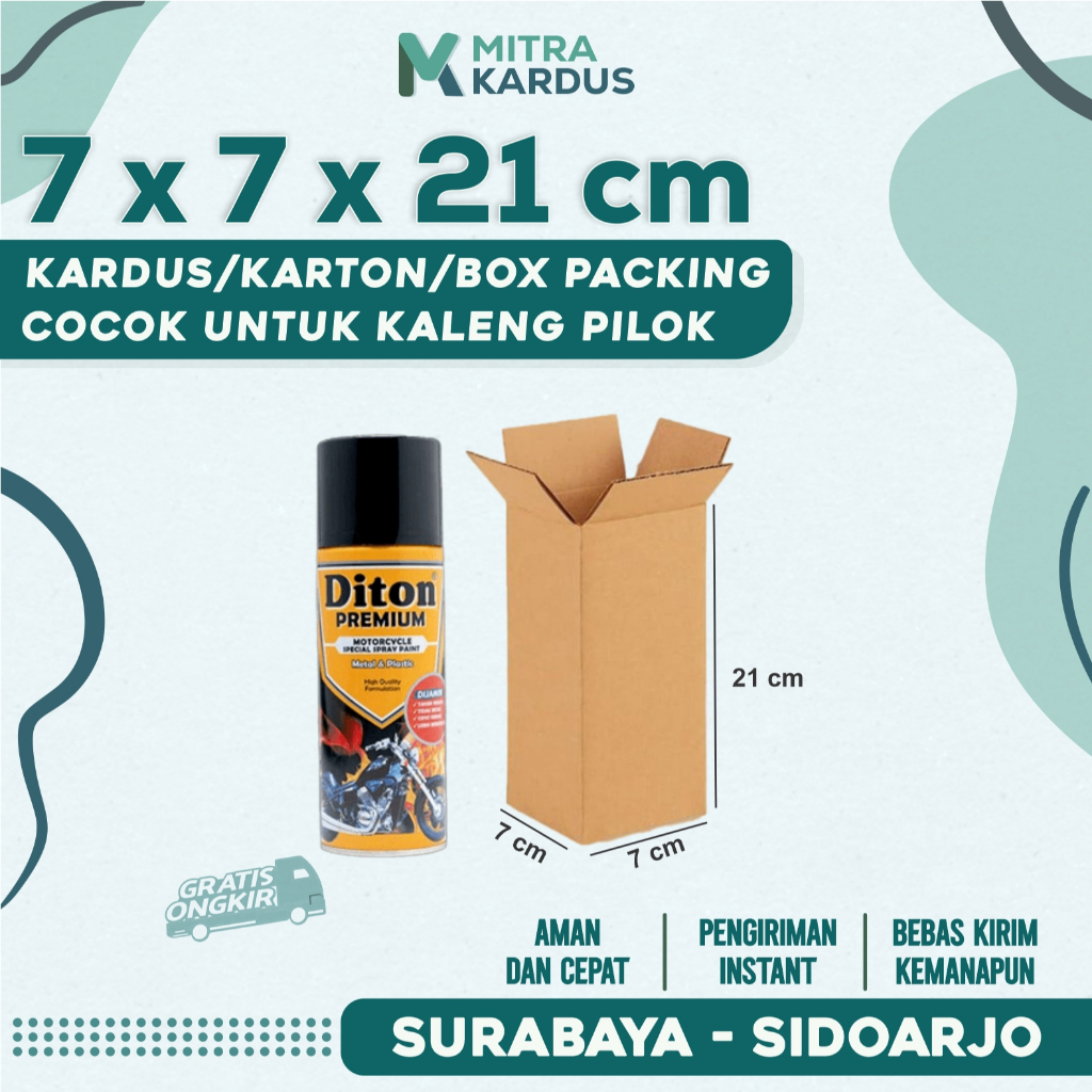 

kardus packing 7x7x21 cm / box karton corrugated single wall premium / Box Packing packing online