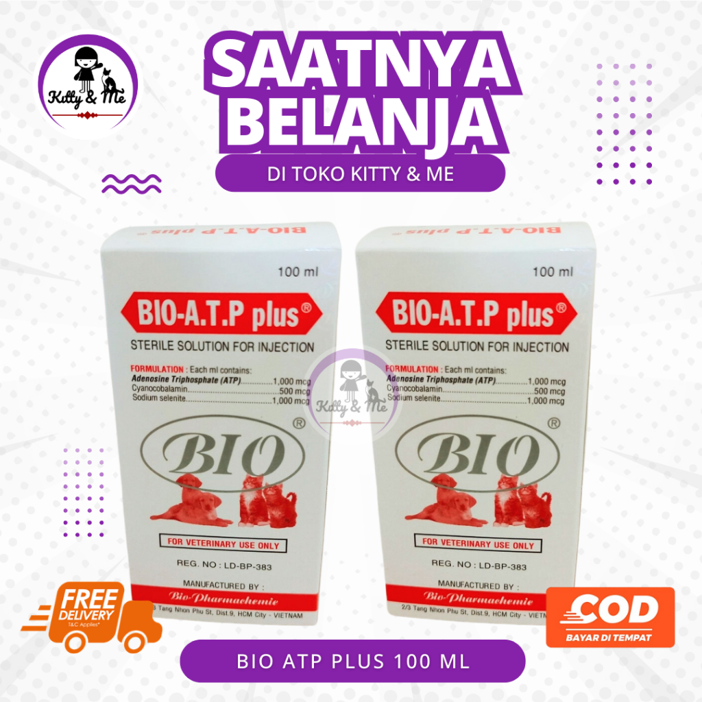 BIO ATP PLUS 100 ML - Vitamin Lengkap Plus ATP Untuk Energi Ternak