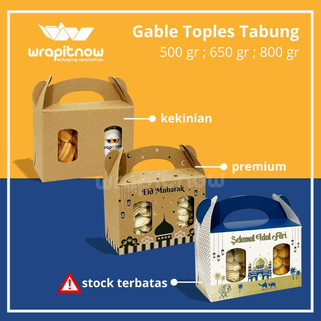 

Gable Box Toples 18.5x9.5x12 Gable box 18.5x9.5x13.5 box toples 650gr box tenteng toples 500gr