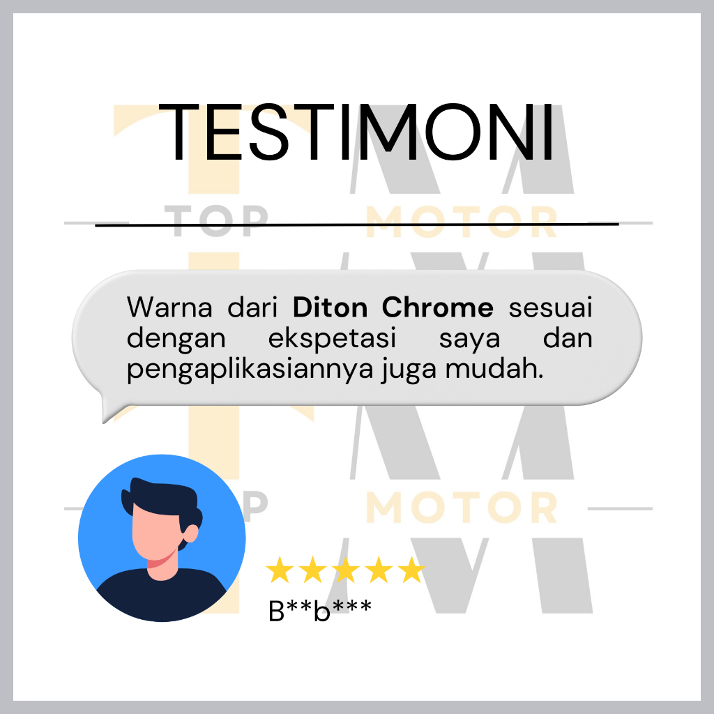 Mini_Miki_ Diton Premium Chrome Cat Semprot Metalik Kaca Krom