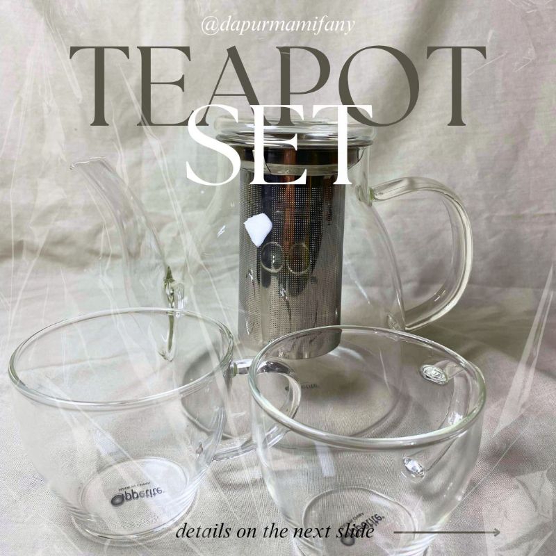 INFORMA TEAPOT SET// TEAPOT SET//TEKO INFORMA