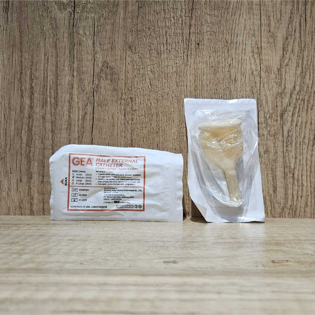 Condom Chateter Gea Ukuran M dan L / Condom Cateter / Kondom Catheter